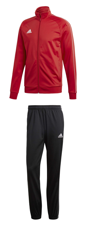 Dětská tepláková souprava adidas Core 18 PES červená/černá