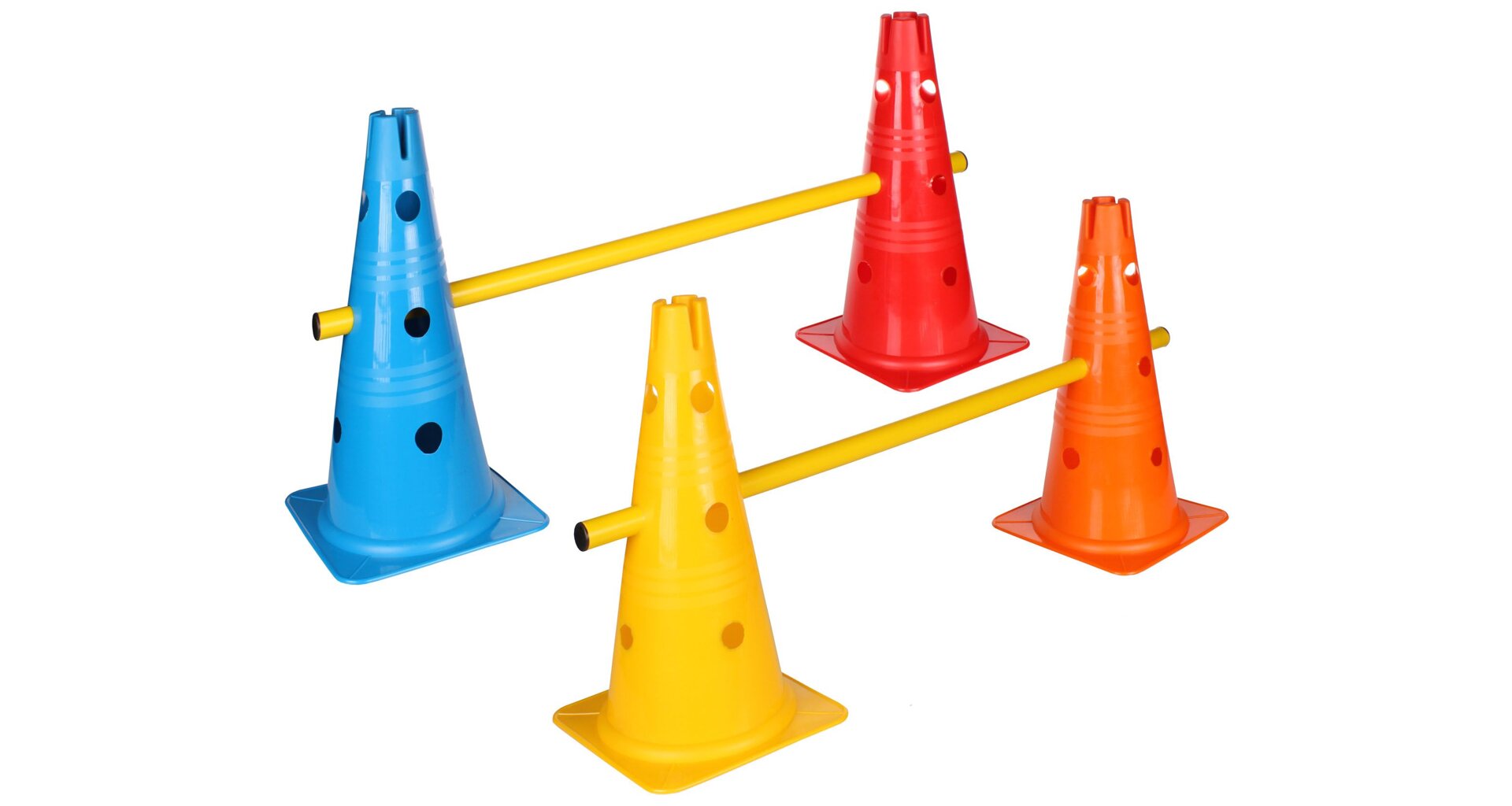 Kužel Vario s otvory žlutá 30 cm