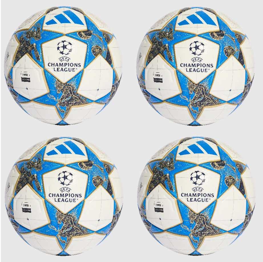 4x Fotbalový míč adidas UCL Pro Champions League 25/26 bílá/modrá