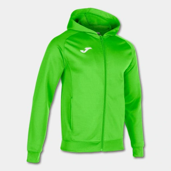 Mikina Joma Hood Menfis fluo zelená