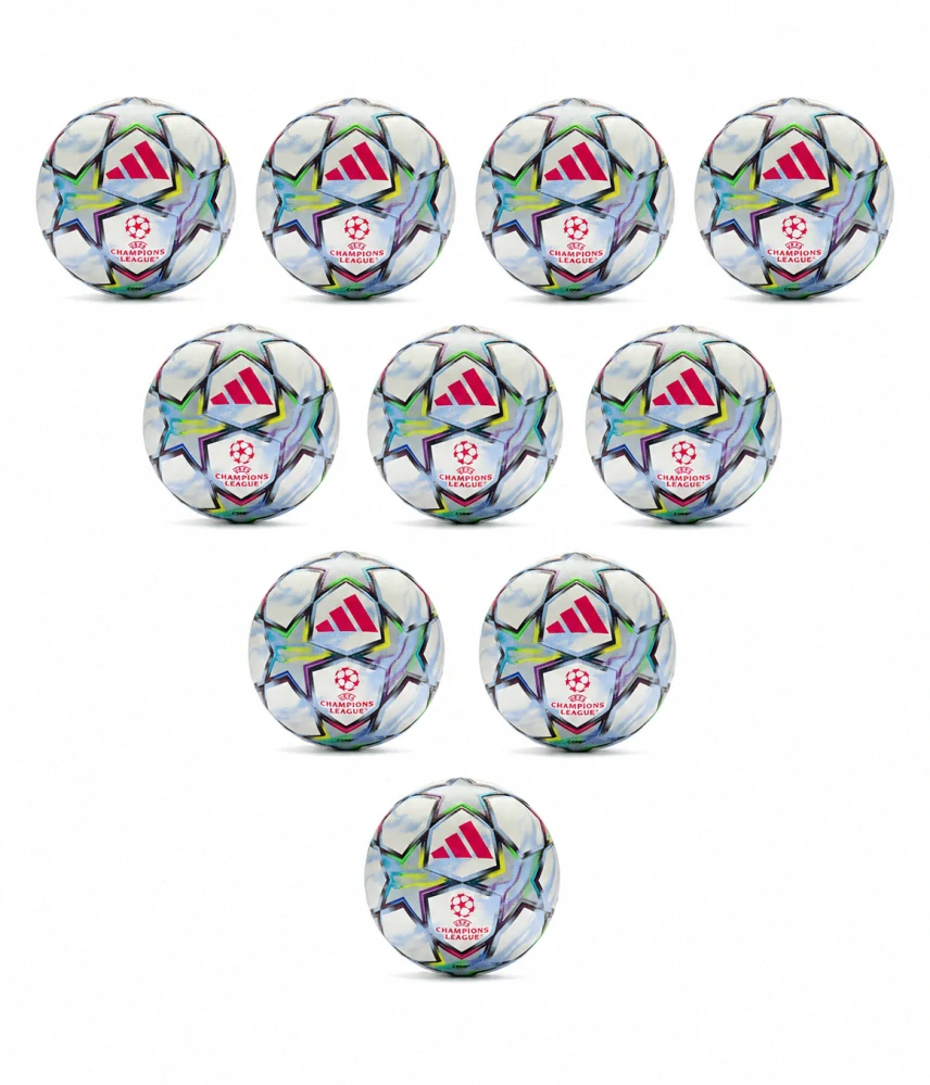 10x Fotbalový míč adidas Competition UCL Champions League bílá