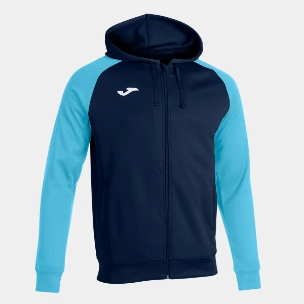 Tepláková bunda Joma Academy IV tmavě modrá/fluo modrá
