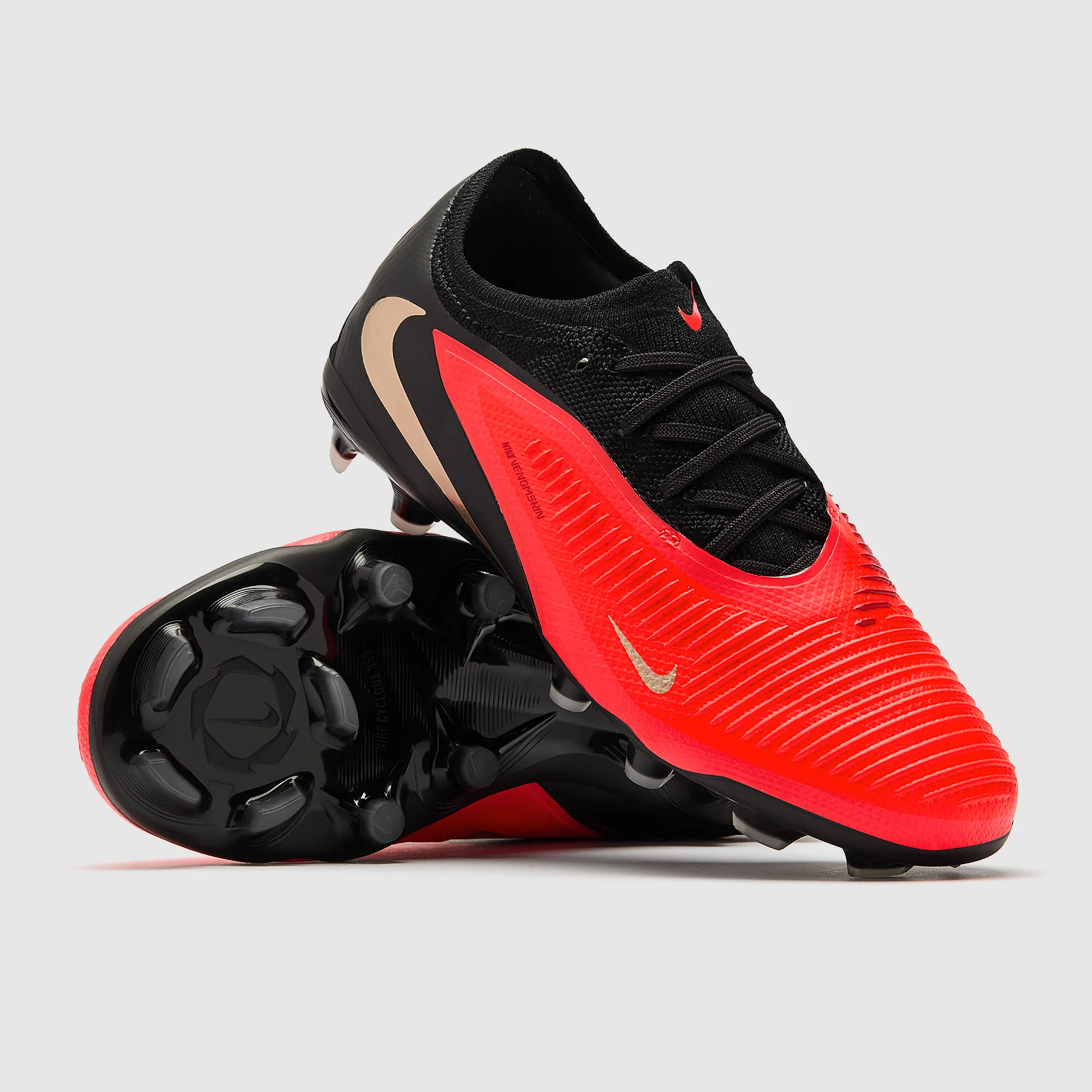 Dětské kopačky Nike JR Phantom 6 Low Pro FG/MG červená/černá