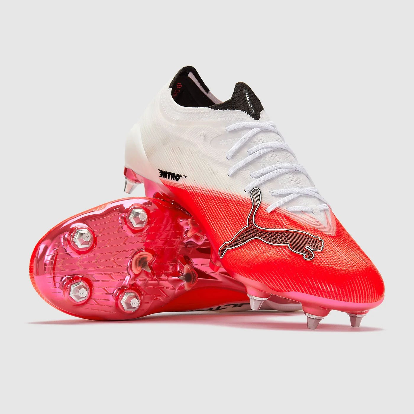 Kopačky Puma Ultra Nitro 7 Ultimate MxSG bílá/růžová