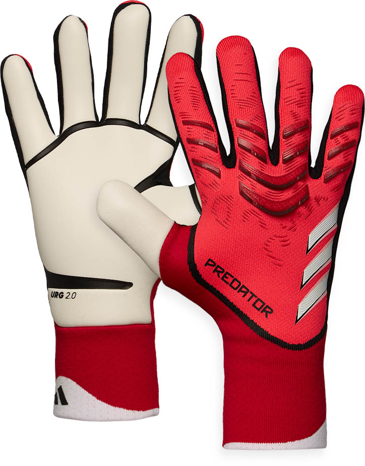 Brankářské rukavice adidas Predator Pro červená/bílá/černá