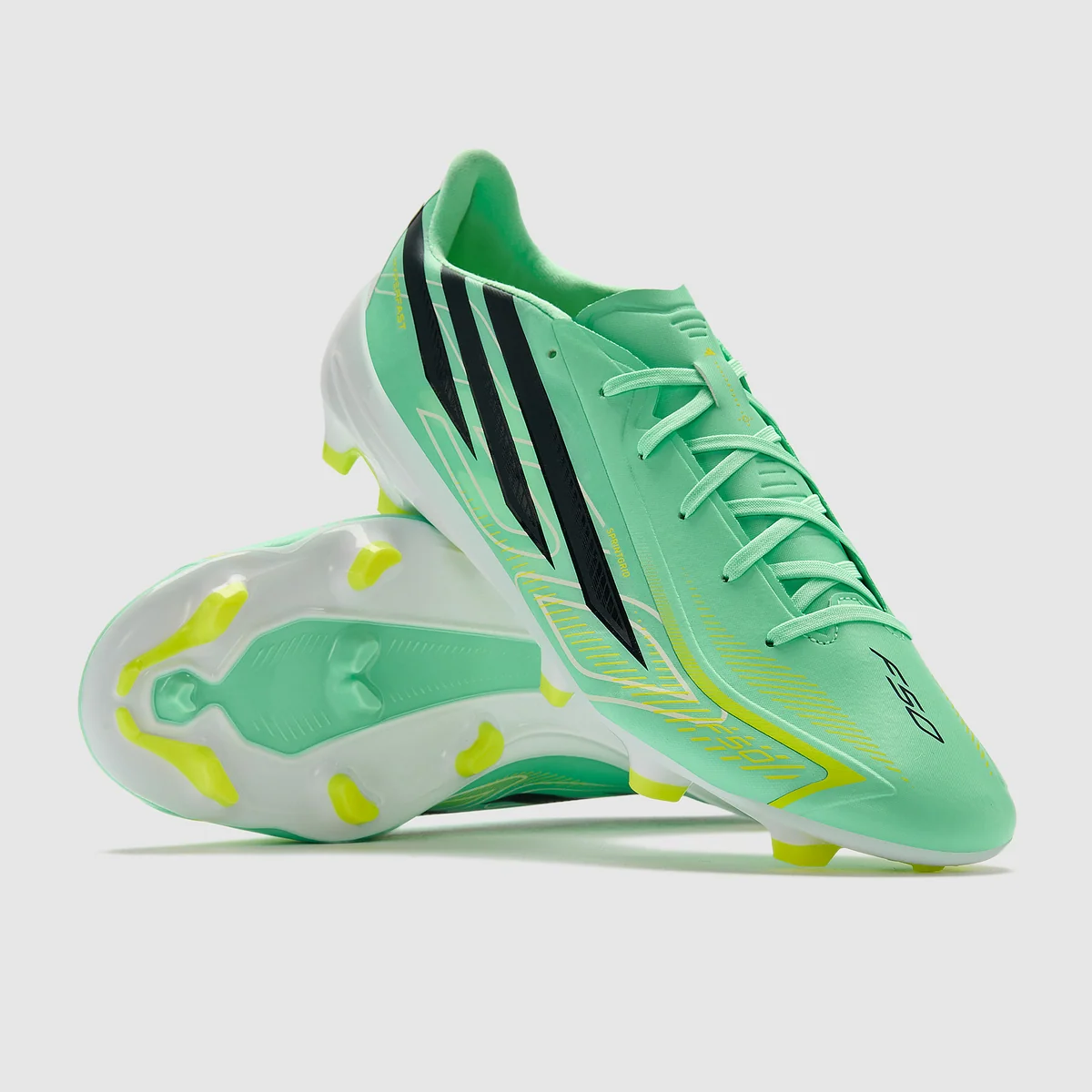 Kopačky adidas F50 Hyperfast League FG zelená/bílá