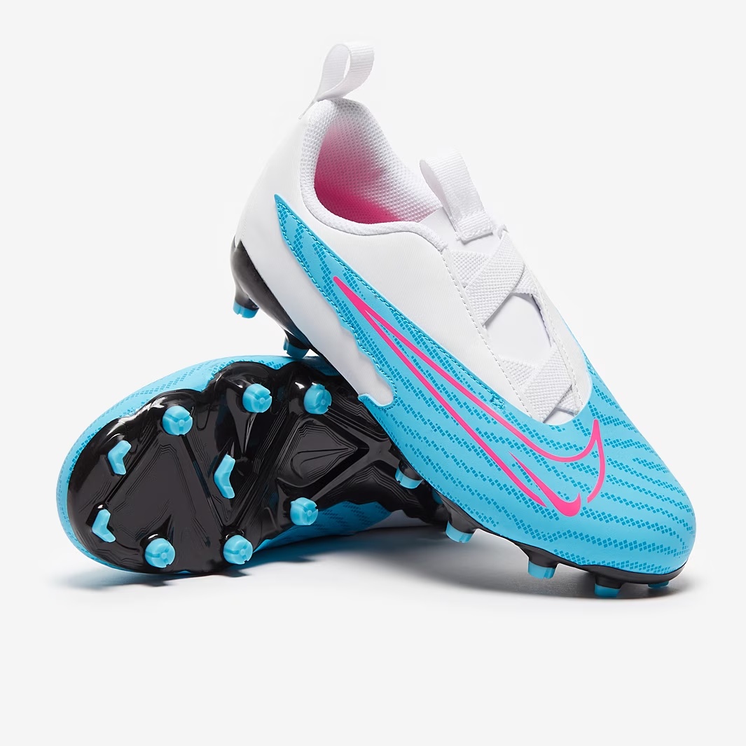 Dětské kopačky Nike JR Phantom GX Academy FG/MG bílá/modrá