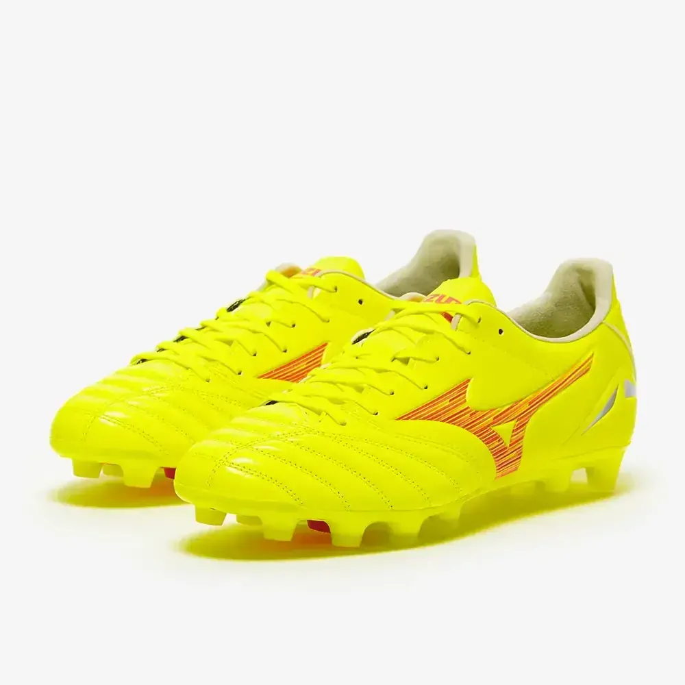 Kopačky Mizuno Morelia Neo IV Pro FG/MD žlutá/červená