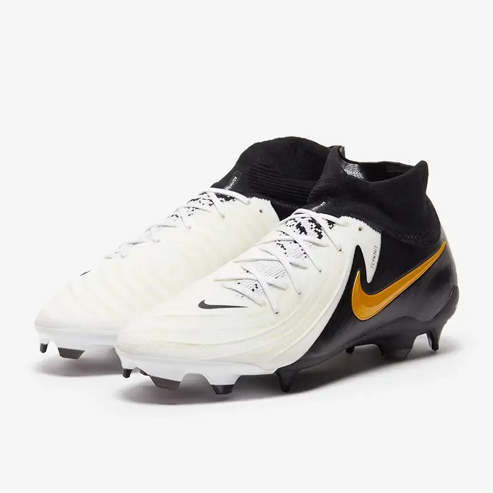 Kopačky Nike Phantom Luna II Pro FG bílá/černá/zlatá