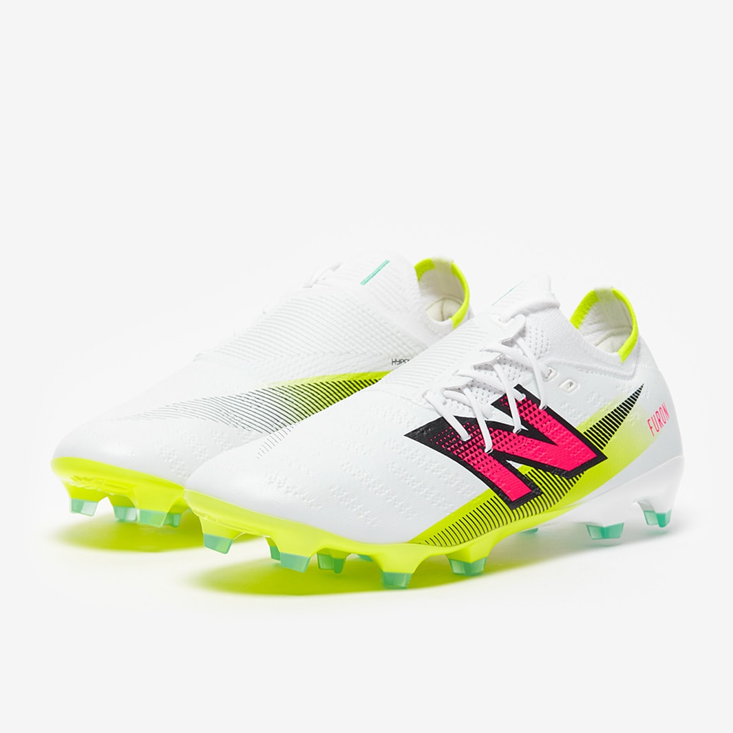 Kopačky New Balance Furon V7+ Pro FG bílá/žlutá