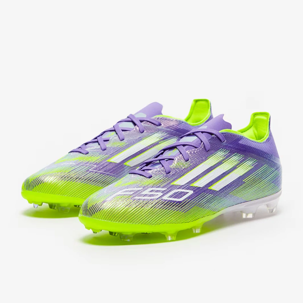 Dětské kopačky adidas F50 Elite FG J fialová/zelená