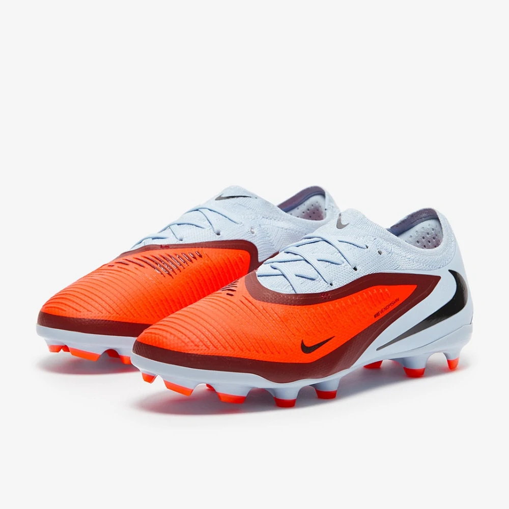 Dětské kopačky Nike Phantom 6 Pro Low FG/MG světle modrá/červená
