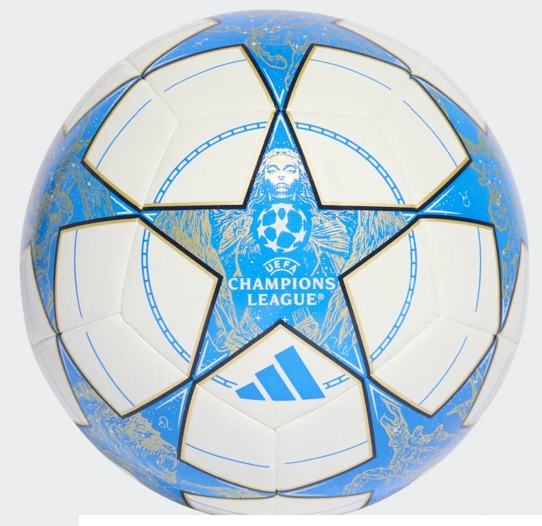 10x Fotbalový míč adidas UCL Training bílá/modrá