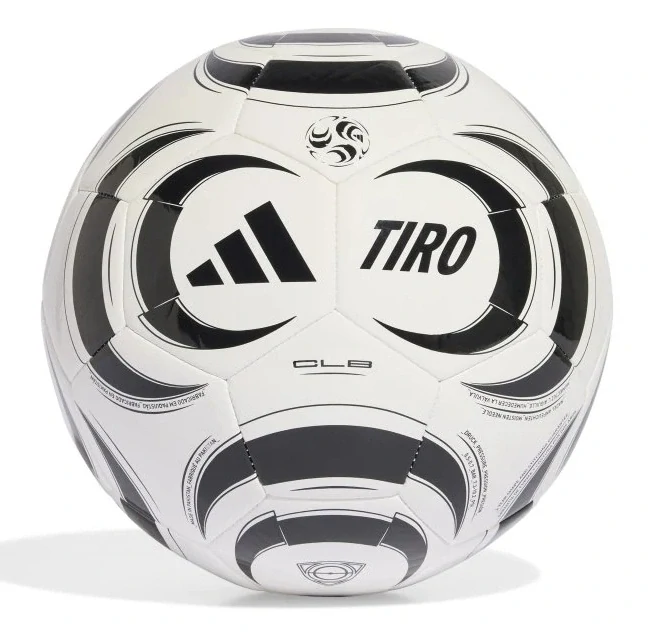 10x Fotbalový míč adidas Tiro Club 2026 bílá/černá