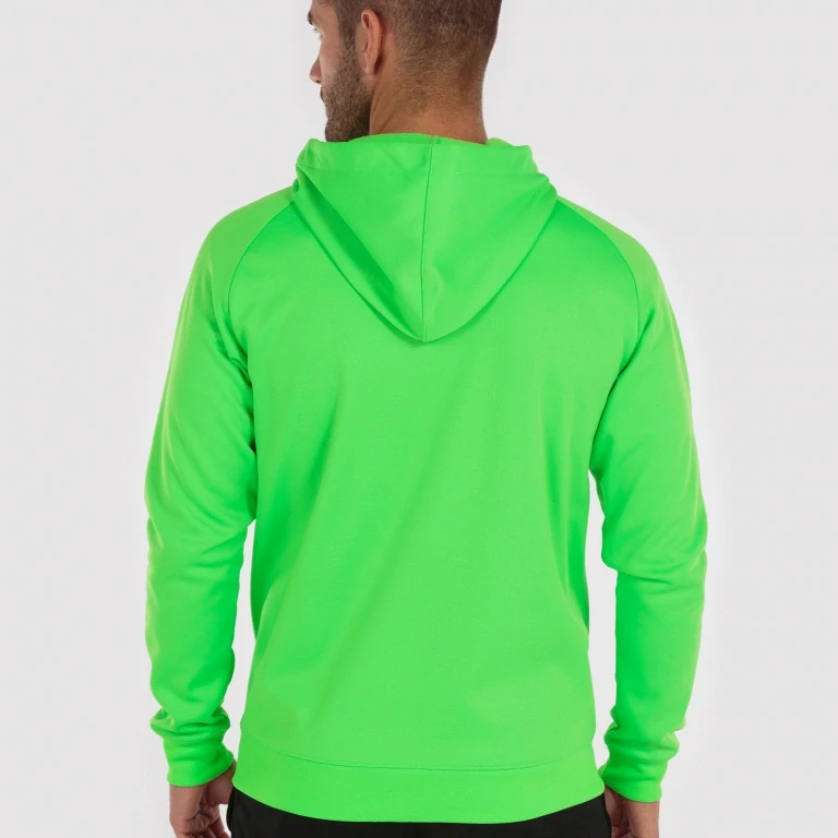 Mikina Joma Hood Menfis fluo zelená