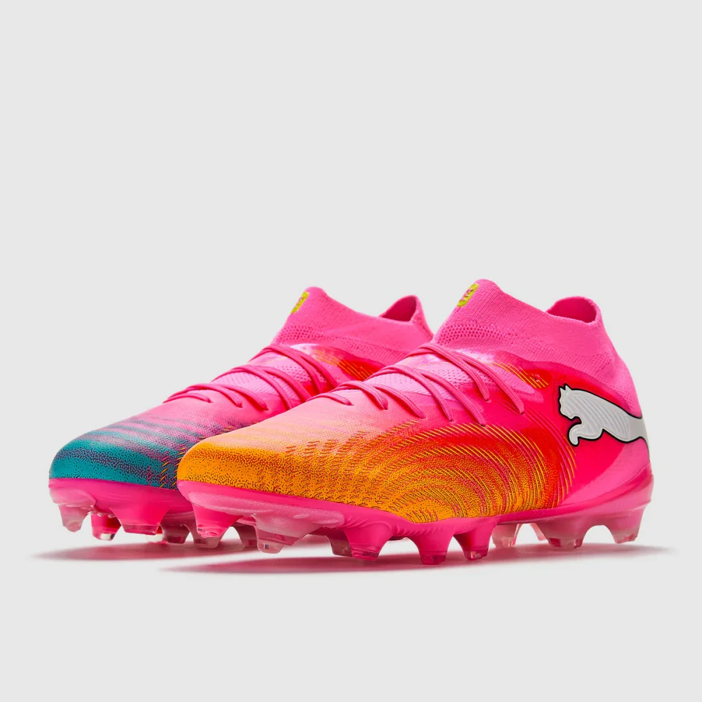 Kopačky Puma Future 9 Pro FG/AG růžová/modrá