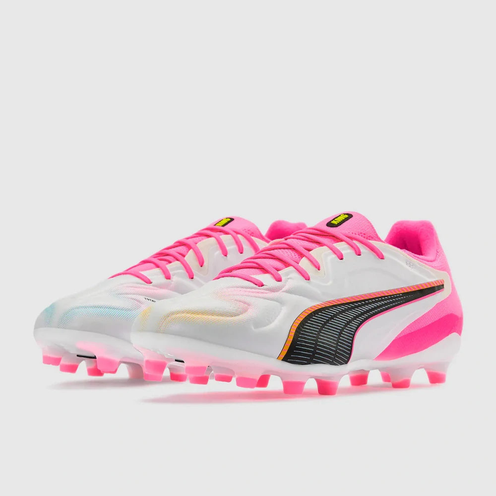 Kopačky Puma King 20 Pro FG/AG růžová/bílá