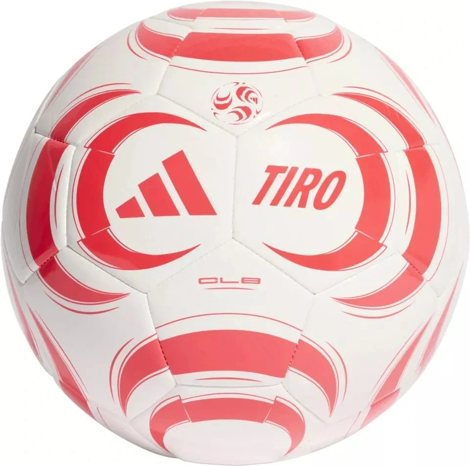 10x Fotbalový míč adidas Tiro Club bílá/červená