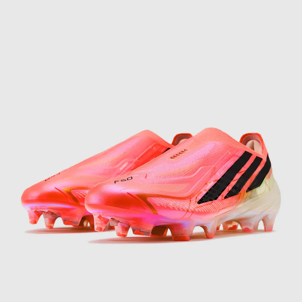 Kopačky adidas F50 Hyperfast Elite Laceless FG růžová/bílá