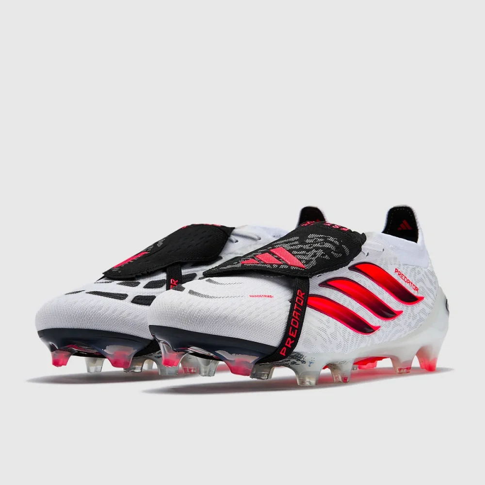 Kopačky adidas Predator Elite Tongue FG bílá/červená