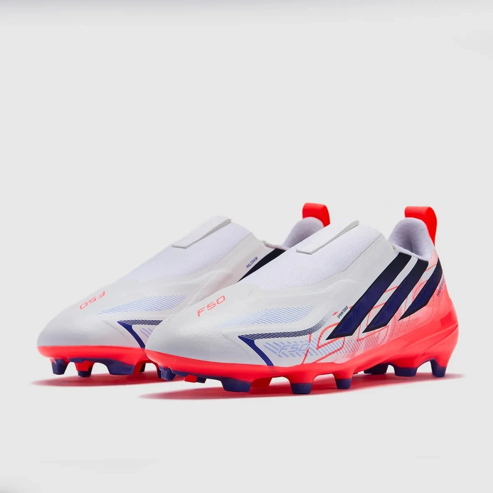 Dětské kopačky adidas F50 Hyperfast League LL FG bílá/červená