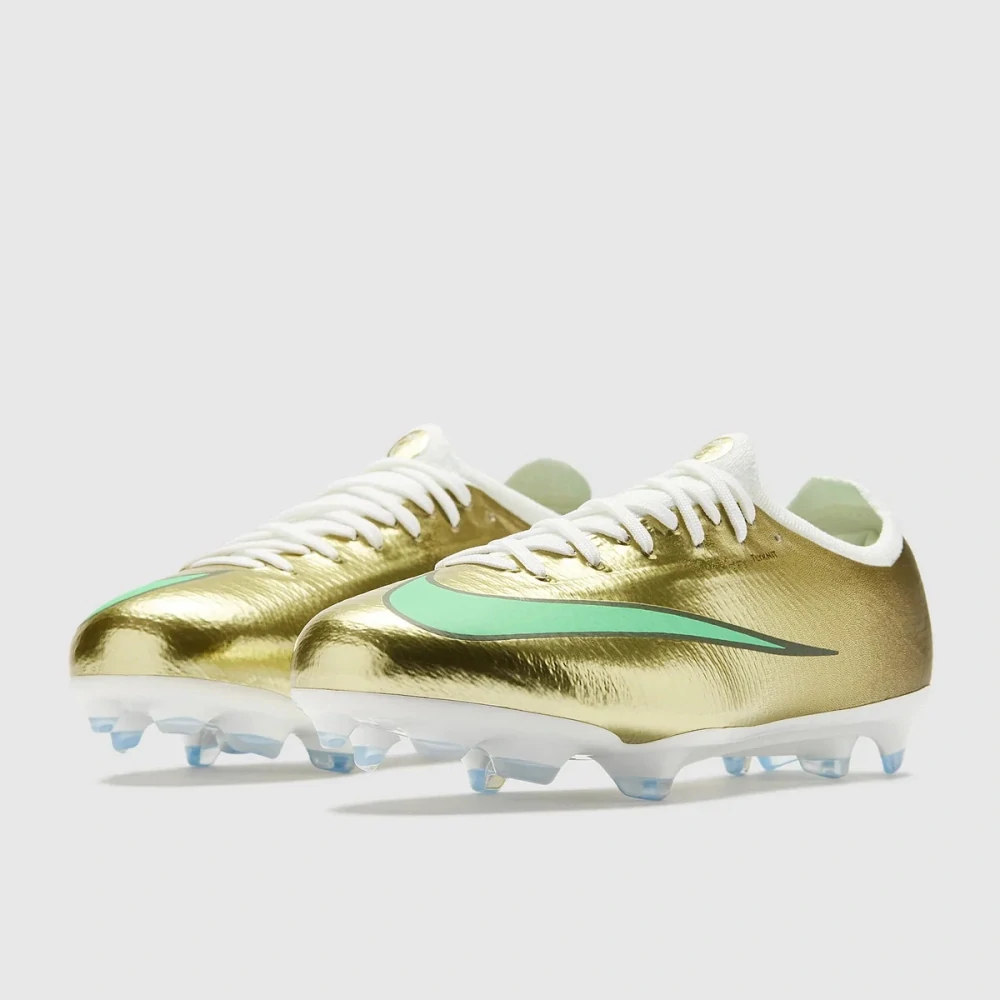 Dětské kopačky Nike JR Vapor 17 Pro FG KM zlatá