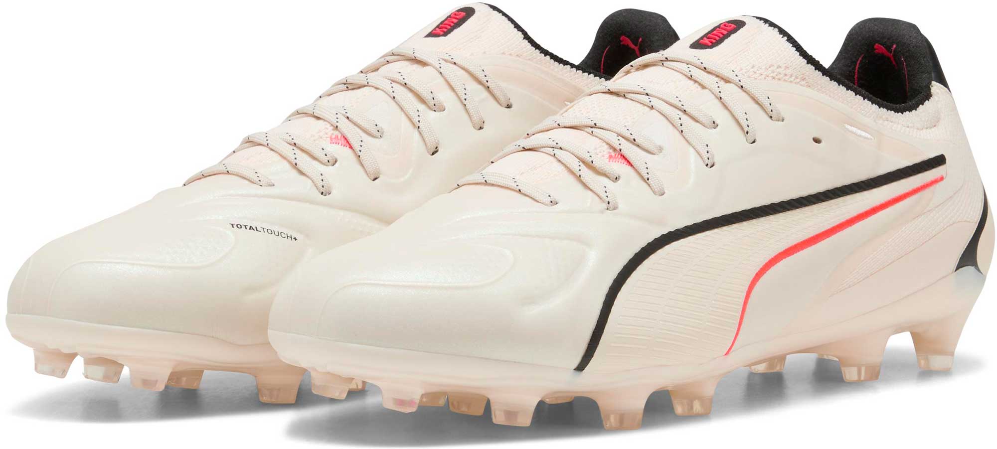 Kopačky Puma King 20 Ultimate FG/AG bílá/černá/červená