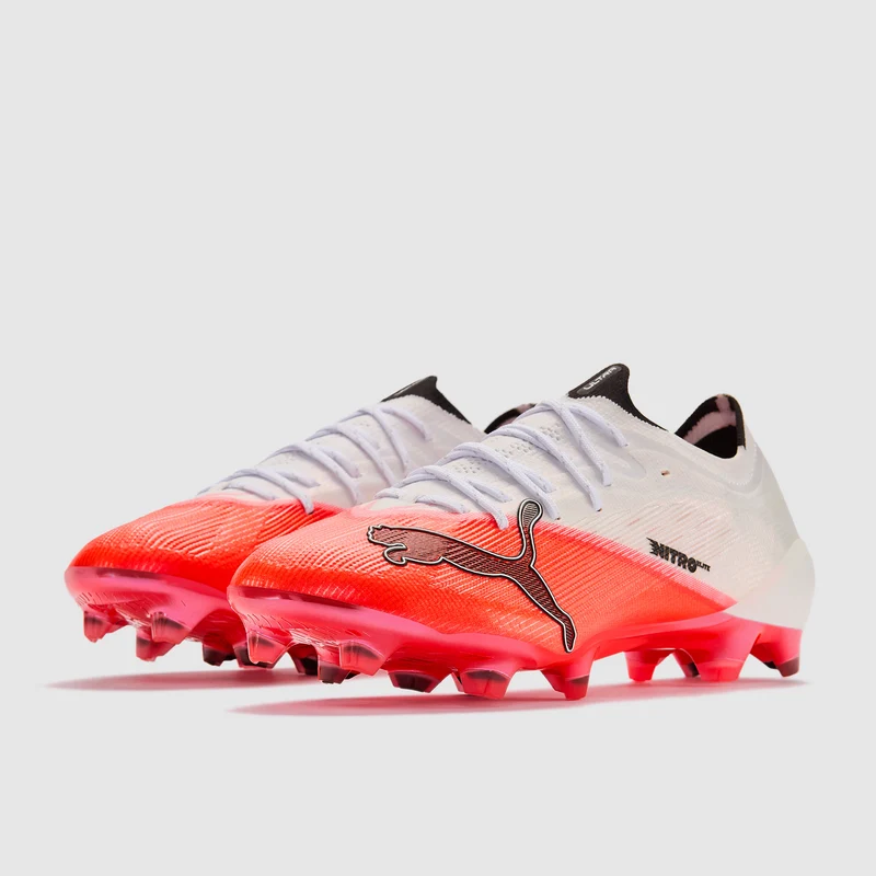 Dětské kopačky Puma Ultra Nitro 7 Ultimate FG JR bílá/růžová