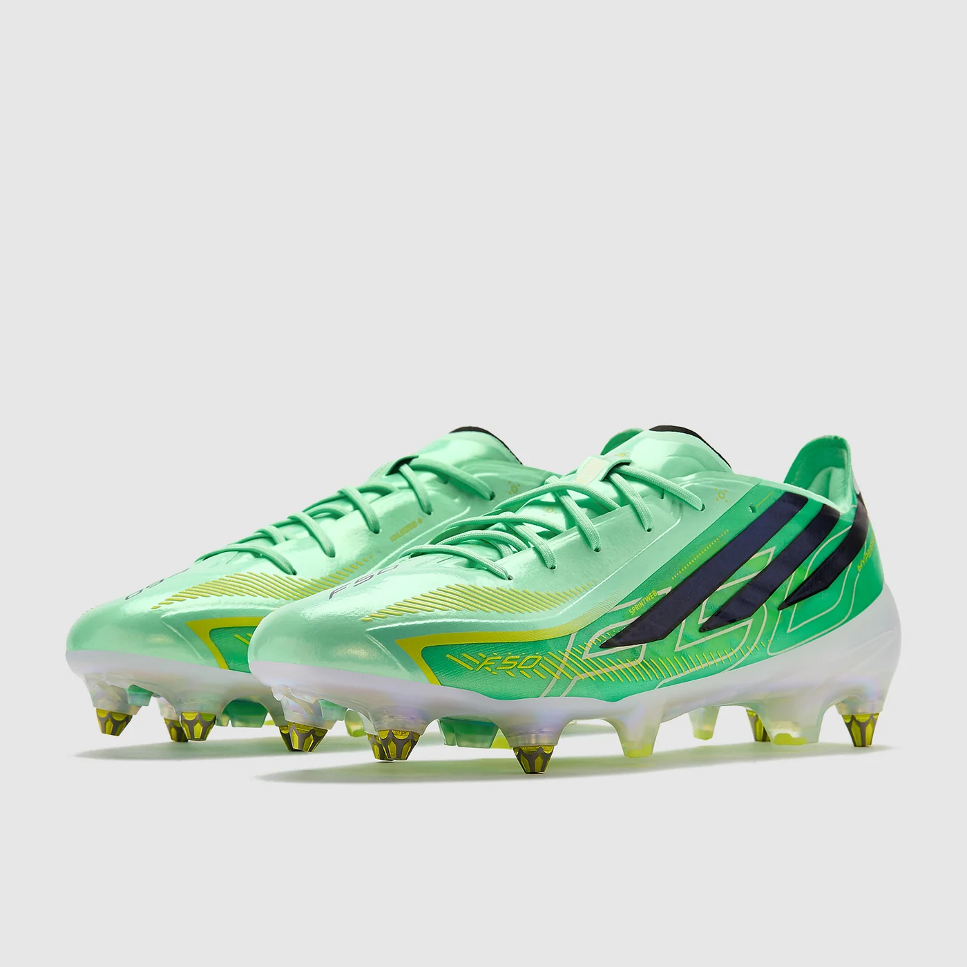 Kopačky adidas F50 Hyperfast Elite SG bílá/zelená