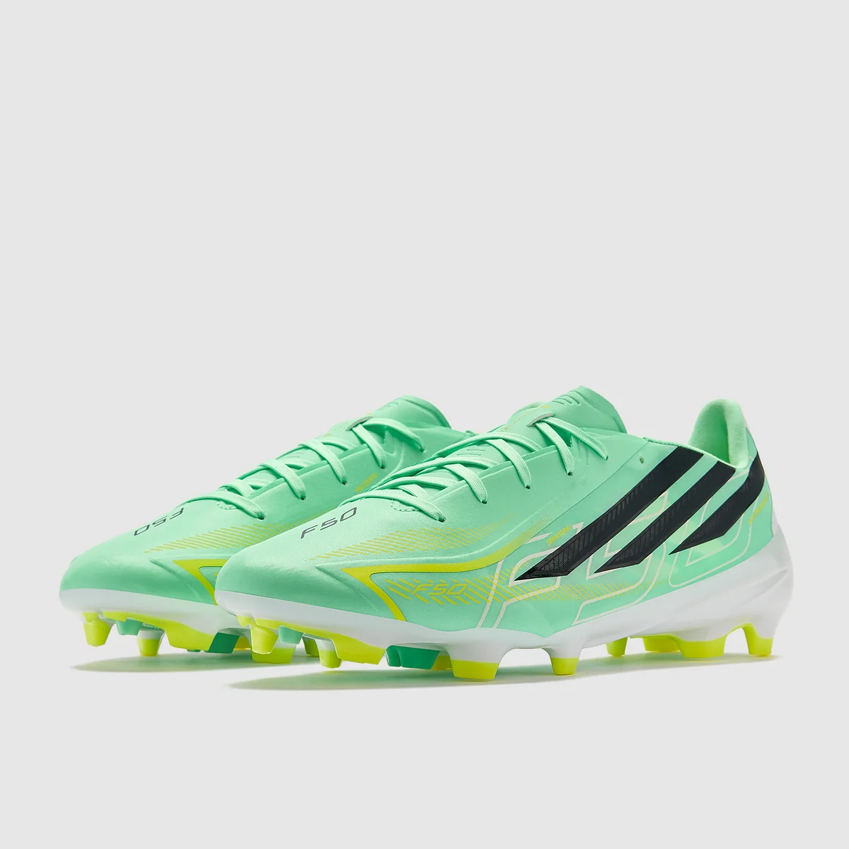 Kopačky adidas F50 Hyperfast League FG zelená/bílá