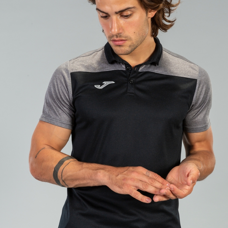 Polokošile Joma Crew III černá/šedá