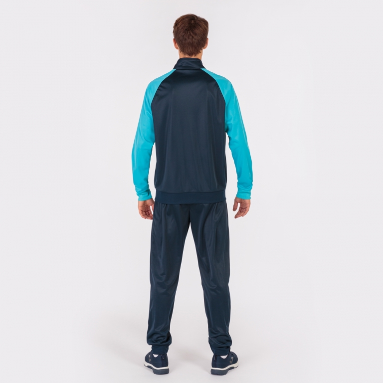 Tepláková souprava Joma Academy IV tmavě modrá/fluo modrá