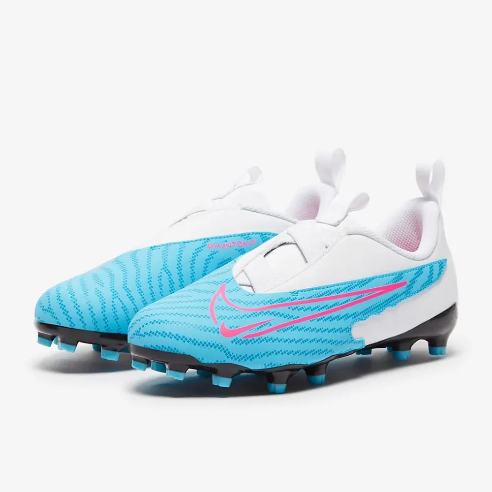 Dětské kopačky Nike JR Phantom GX Academy FG/MG bílá/modrá