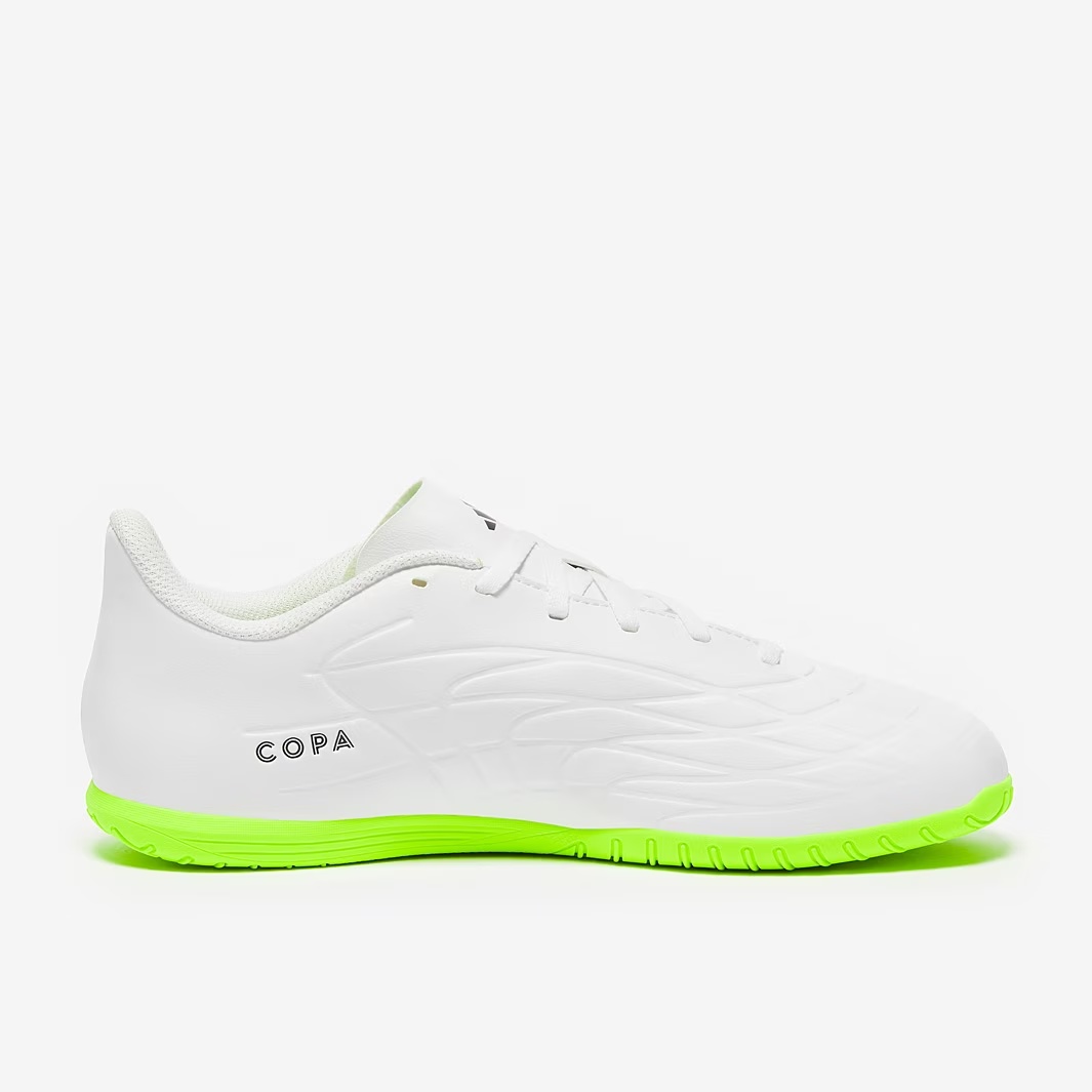 Dětské sálovky adidas Copa Pure.4 IN J bílá/zelená