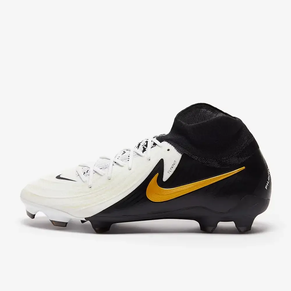 Kopačky Nike Phantom Luna II Pro FG bílá/černá/zlatá
