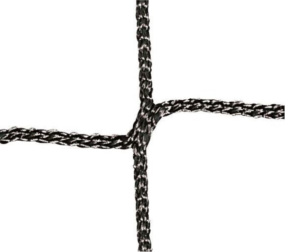 Fotbalová branková síť 4 mm 7,5 x 2,5 m x 0,8 x 1,5 m černá