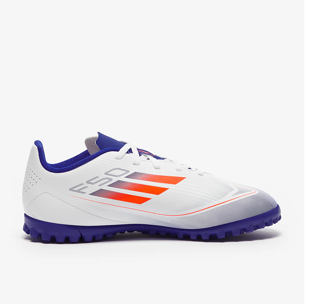 Dětské turfy adidas F50 Club TF J bílá/modrá