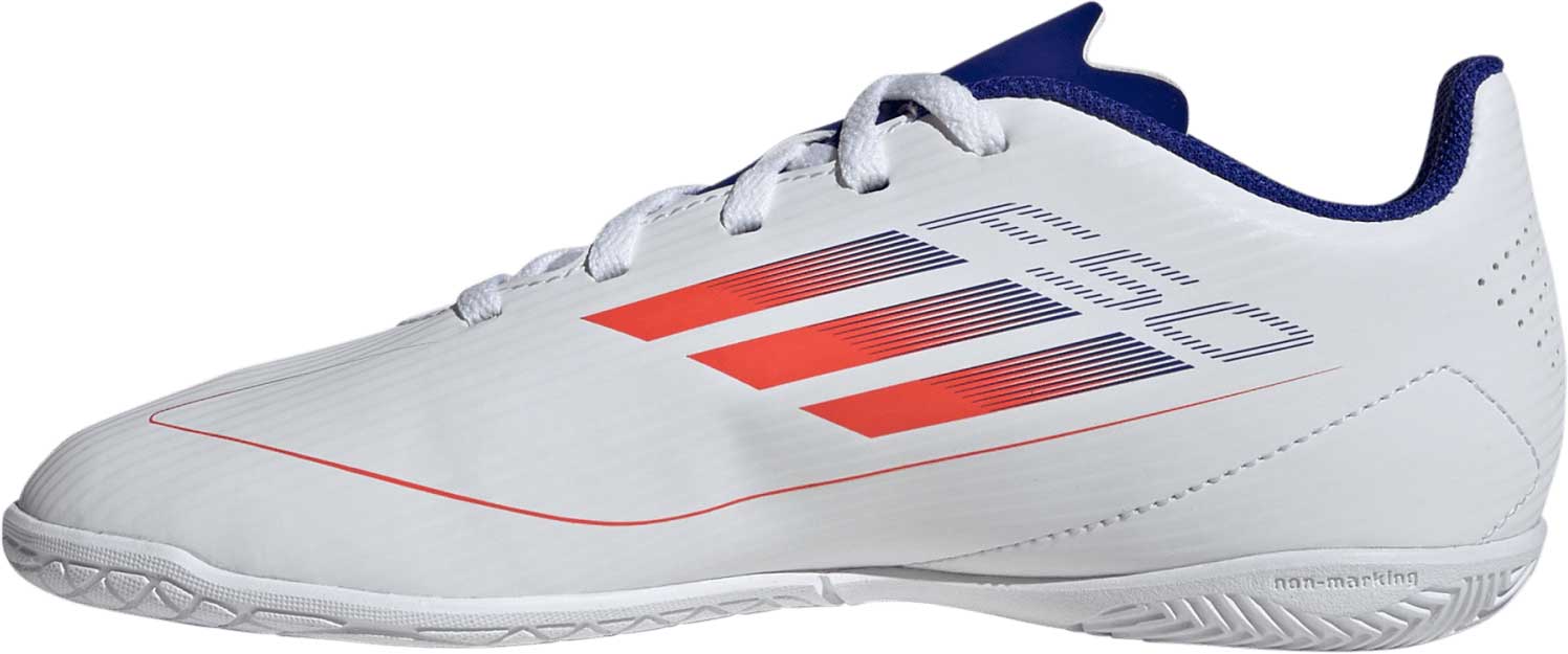 Dětské sálovky adidas F50 Club IN J bílá/modrá