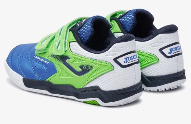 Dětské sálovky Joma Cancha 2404 IN zelená/modrá