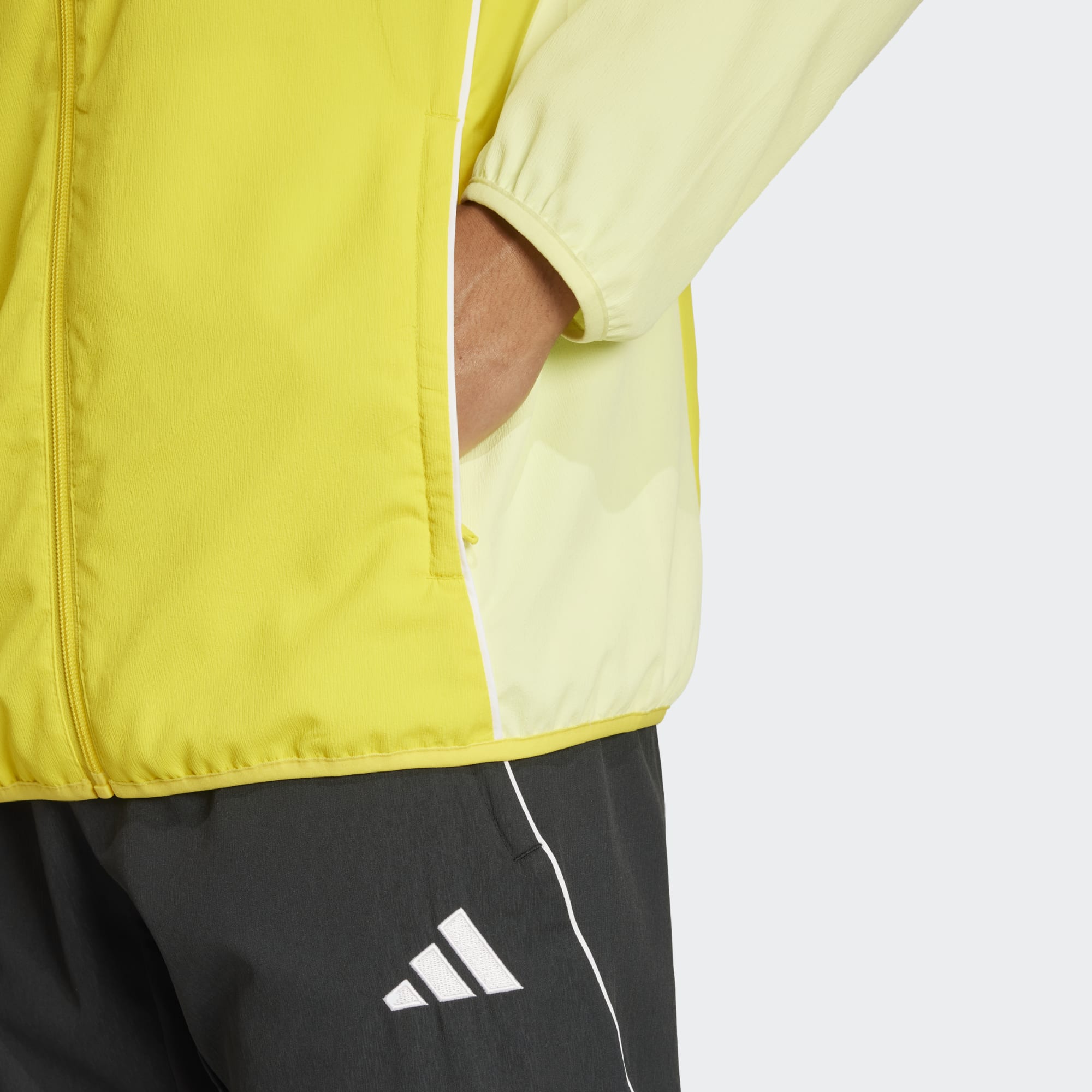 Tepláková bunda adidas Tiro 25 JKT žlutá