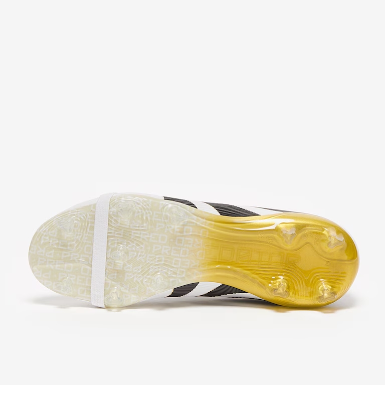 Dětské kopačky adidas Predator Elite Tongue FG bílá/zlatá
