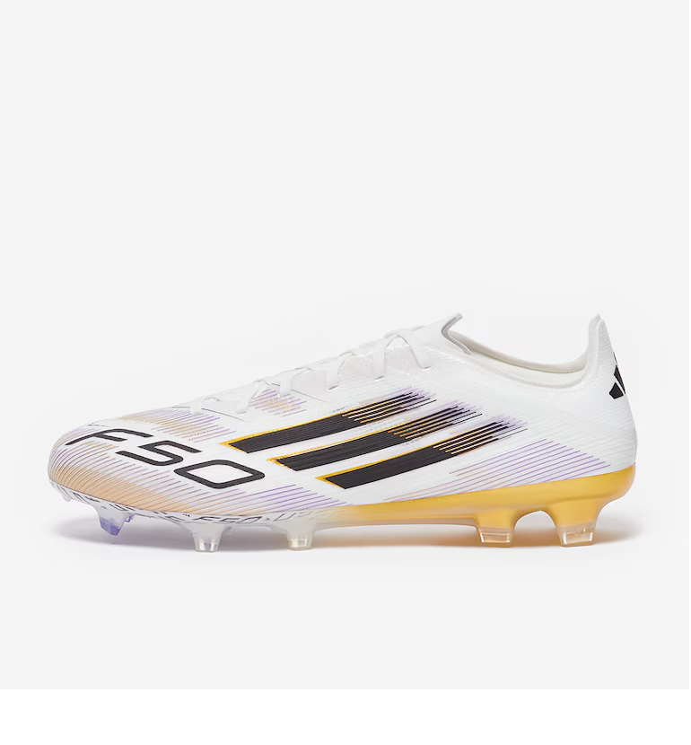 Kopačky adidas F50 Pro FG bílá/zlatá/fialová