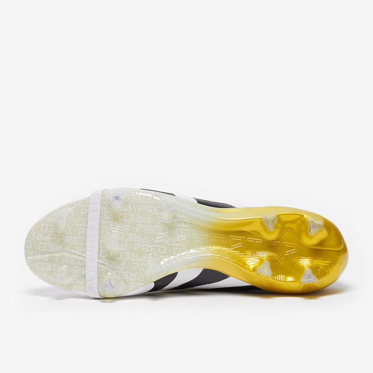Kopačky adidas Predator Elite Tongue FG bílá/zlatá