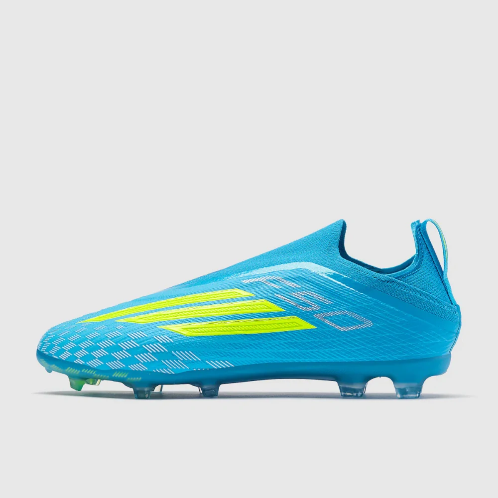 Dětské kopačky adidas F50 Elite Laceless FG modrá/žlutá