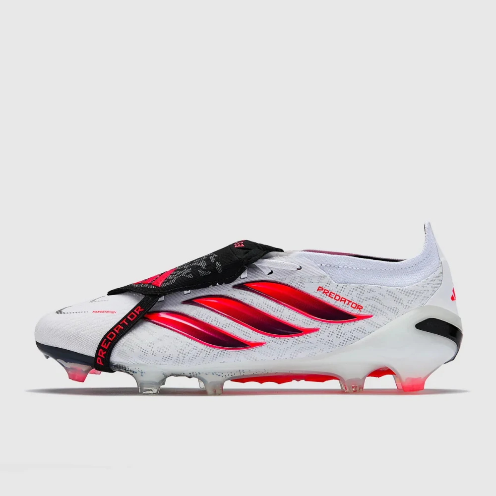 Kopačky adidas Predator Elite Tongue FG bílá/červená
