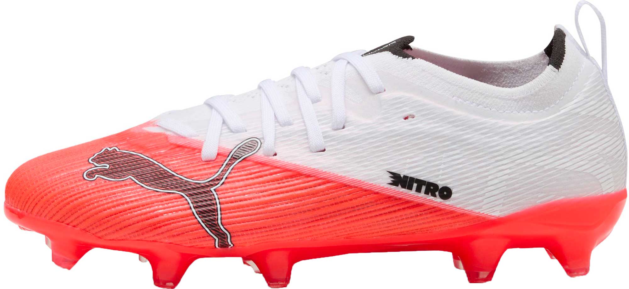 Dětské kopačky Puma Ultra Nitro 7 Ultimate FG JR bílá/růžová