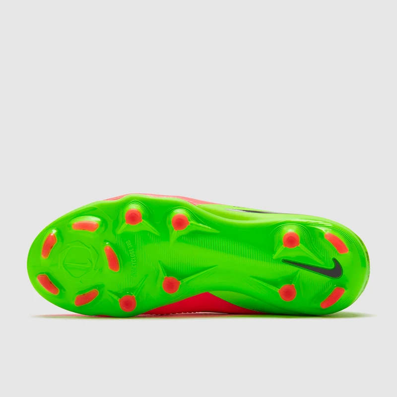 Dětské kopačky Nike Phantom 6 Pro Low FG/MG EH červená/světle zelená
