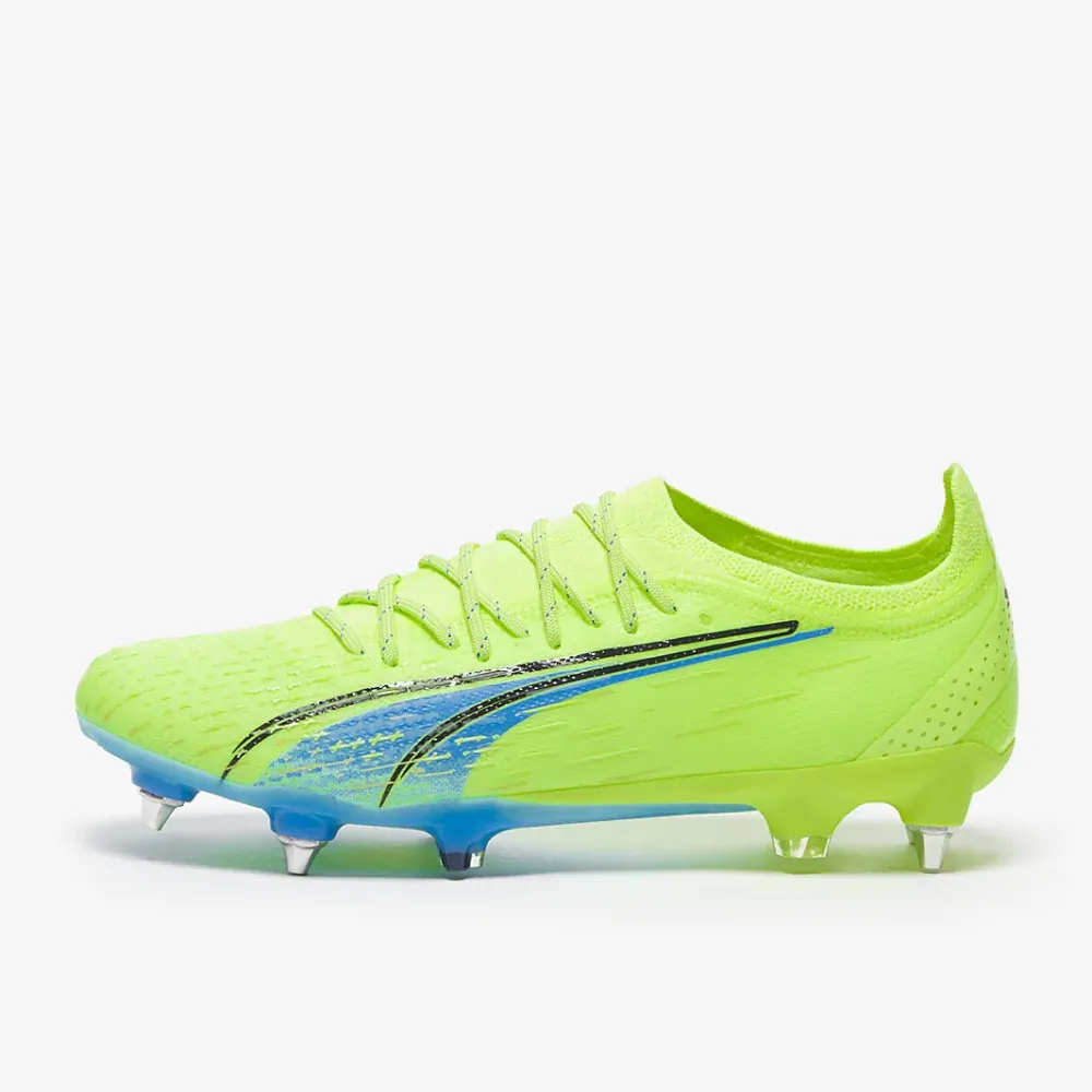 Kopačky Puma Ultra Ultimate MxSG žlutá/modrá