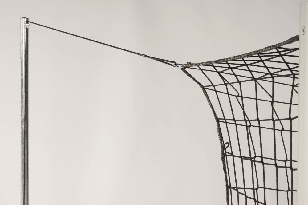 Fotbalová branka FIFA Kompakt Plus 7,32 x 2,44 m, svařované rohy, síťové oblouky, bílá
