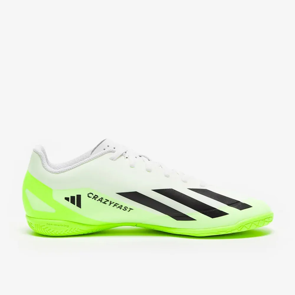 Dětské sálovky adidas X Crazyfast.4 IN J bílá/zelená